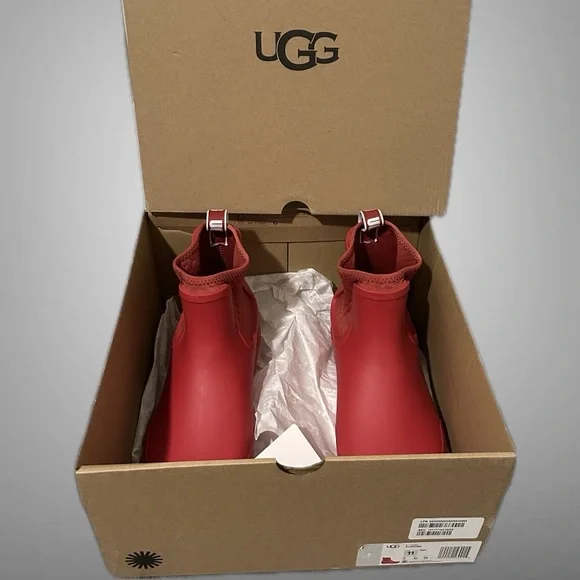 UGG Women's Chevonne Waterproof Chelsea Rainboots Size 11 - Picture 2 of 7
